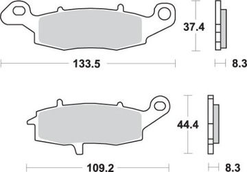 KLOCKI HAMULCOWE SUZUKI GS 500 96-08 PRZÓD