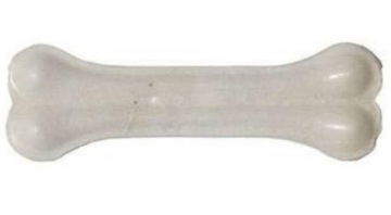 Kość prasowana biała 7,5 cm cm gryzak za skóry dla psa