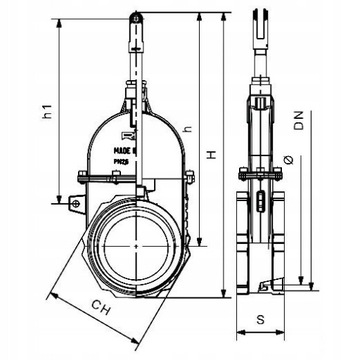 Клапан концевой бочки 6 дюймов, 2хрезьбовой