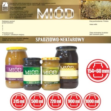 Etykiety na Miód Spadziowo-Nektarowy (100szt) E152