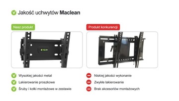 РЕГУЛИРУЕМОЕ КРЕПЛЕНИЕ ДЛЯ ТВ VESA 400x400 26-55 ДЮЙМОВ 30 КГ