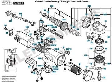 РОТОР ШЛИФОВАЛЬНОЙ МАШИНЫ BOSCH GWS 10-125 C CE PWS+SZCZOT