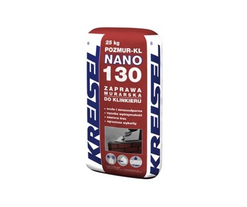 KREISEL POZMUR-KL 130 ZAPRAWA DO KLINKIERU NANO SZARA 25KG