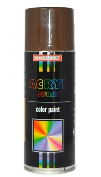 TROTON Lakier akrylowy Color paint BRĄZOWY RAL 8016 SPRAY 400ml