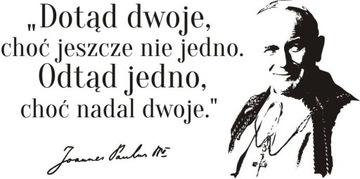 Napis na ścianę naklejka Papież Jan Paweł II - 77