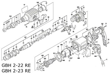 Щеточкодержатель Bosch GBH 2-22RE, GBH 2-26 DRE/DFR