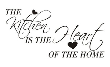 Napis na ścianę naklejka - The kitchen is the.. 41