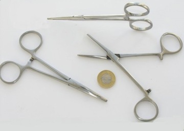 Зажимные клещи из хирургической стали 23 см.