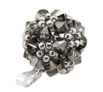ARSYLION zawieszka zElement Swarovski Silver Night