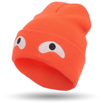 W245E BEANIE CZAPKA ZIMOWA DZIANINOWA OCZY C.POMAR