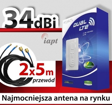 ДВОЙНАЯ АНТЕННА GSM 3G 4G LTE 34 дБи САМАЯ МОЩНАЯ FME