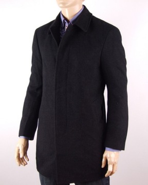 RALPH LAUREN DARK HERRINGBONE WOOLEN COAT r 42R