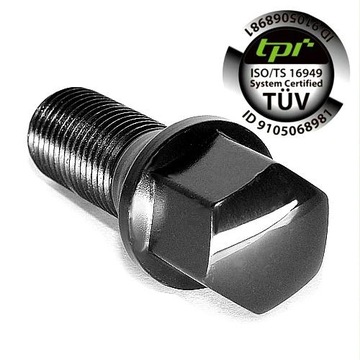 ŚRUBY TPI CZARNE KUTE BMW Opel Renault Saab 12x1,5 28mm - PREMIUM TPI 20szt