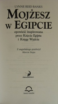 MOJŻESZ W EGIPCIE Lynne Reid Banks - KSIĄŻĘ EGIPTU