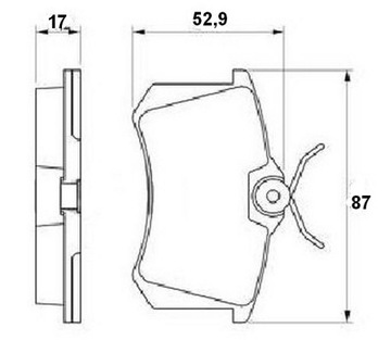 ТОРМОЗНЫЕ КОЛОДКИ задние VW GOLF III IV BORA PASSAT