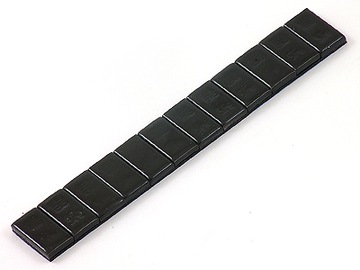 Ciężarki klejone stalowe CZARNE 60g=5gx12,PŁASKIE