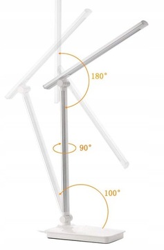 НАСТОЛЬНАЯ СВЕТОДИОДНАЯ ЛАМПА ПОВОРОТНАЯ ПОДВИЖНАЯ USB СЕТЕВАЯ ШКОЛЬНАЯ ПАРТА РЕГУЛИРУЕМАЯ