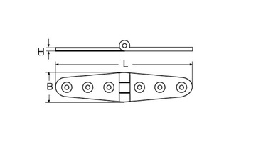 ZAWIAS 8235 NIERDZEWNY KWASOODPORNY 103X27X4,5 A4