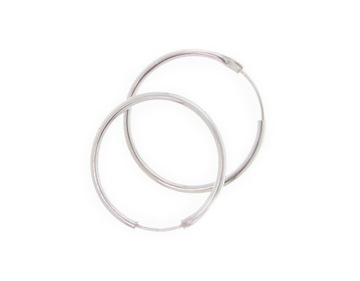 KLASYCZNE SREBRNE KOLCZYKI KÓŁKA OPONKI 1,5CM 925
