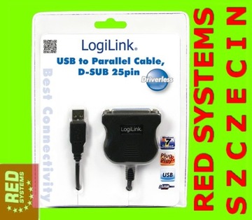 USB-адаптер для LPT Centronics DB25 Logilink Win 10