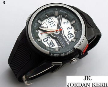 Отличные часы Jordan Kerr DUAL TIME, БЕСПЛАТНАЯ коробка