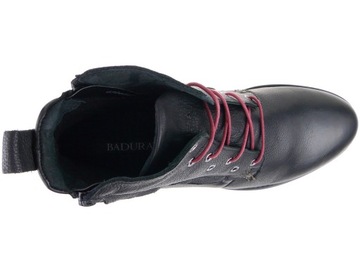 Badura trzewiki buty 4504-F czarne, skóra 44