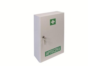 Metalowa apteczka zakładowa przemysłowa DIN 13157