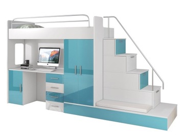 фото ориг. №6, Bunk bed raj 5 with a table complete with a table 2 mattresses - free of charge seat