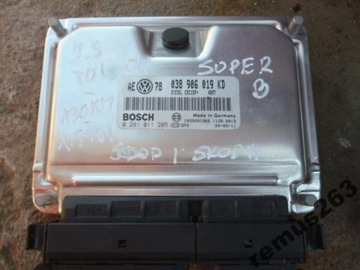 KOMPUTER 1.9 TDI , PASSAT B5 , A4 038906019KD