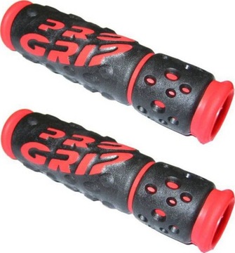 Chwyty kierownicy gripy 120 mm ŻELOWE PROGRIP Red do BMX i MTB