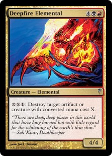 MTG 4x Deepfire Elemental (Uncommon)