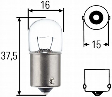 NARVA R5W 12V 5W габаритный фонарь