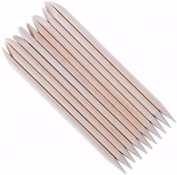 Patyczki Drewniane Dwustronne Do Paznokci Manicure i Pedicure 9,5cm x10