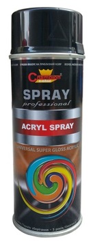 Champion Farba Akyl spray 400ml RAL9005 czarny