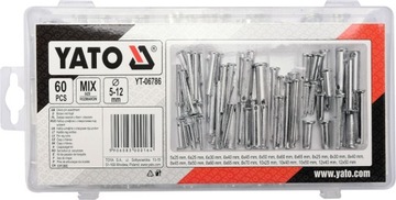 ШПИЛЬКИ YATO 60 ШТ. С ГОЛОВКОЙ И ОТВЕРСТИЕМ YT-06786