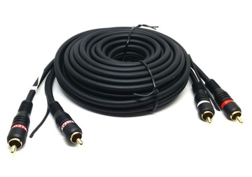 Kabel do wzmacniacza 2x RCA -2RCA +sterowanie 0,5m