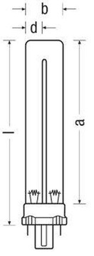 Бактерицидная УФ-лампа OSRAM HNS S 7W G23 PURITEC