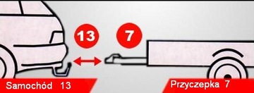 АДАПТЕР КРЮКА С 13 НА 7 КОНТ. АДАПТЕР КРЮКА