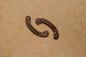 Dekor 8,5x3cm, ornament, sztukateria 2szt - D002