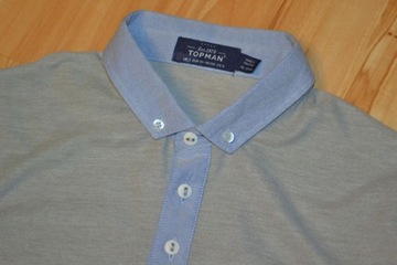 TOPMAN - SZARE POLO - ROZ. S - NOWY MODEL - BDB