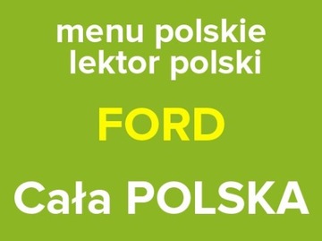 POLSKIE MENU NAWIGACJA FORD SYNC 3 EDGE ESCAPE USA