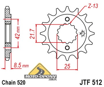 Kawasaki GPZ EX 500 94-09 Комплект приводов X-Ring