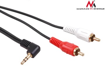 Kabel MACLEAN mały Jack 3,5st - 2RCA chinch 3M