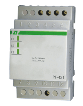 Automatyczny Przełącznik Faz 3F na Szynę DIN TH35 16A PF-431 FIF F&F