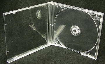 PUDEŁKO JEWEL CASE 1 CD CLEAR 10 SZTUK super