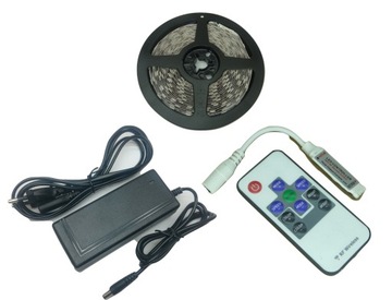 ZESTAW taśma RGB 5050 300 LED 2,5m ster radio zas