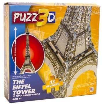 Puzzle Piankowe 3D Wieża Eiffla dla Początkujących