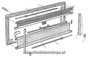 Ручка-болт для стеклянных окон Dometic Seitz S6 28 мм L P