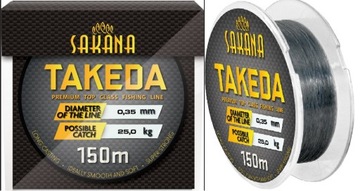 Żyłka Sakana TAKEDA SUPER PARAMETRY 0,10mm 25m