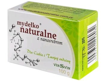 MYDŁO NATURALNE Z Nanosrebrem Kostka 100g VINSVIN